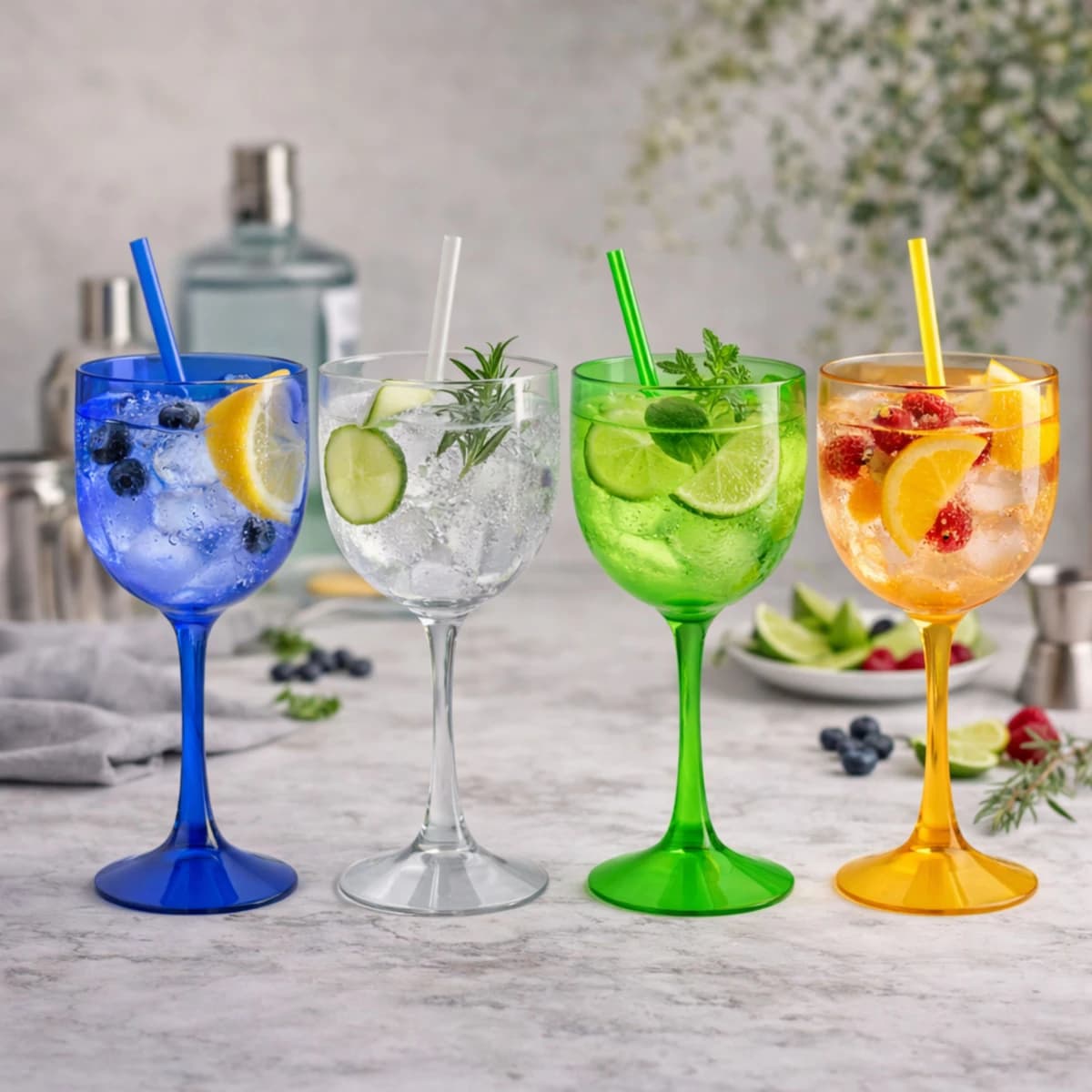 TAÇA DE GIN 550 ML BICOLOR