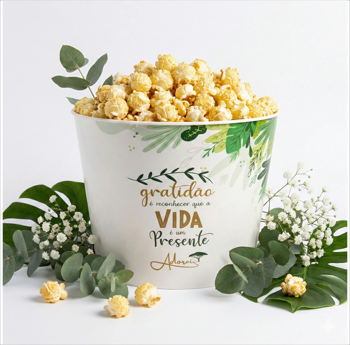 BALDE DE PIPOCA 3 LITROS IN MOLD LABEL