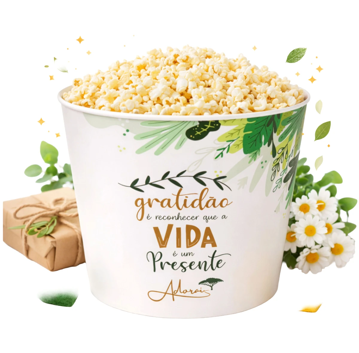 BALDE DE PIPOCA 3 LITROS IN MOLD LABEL