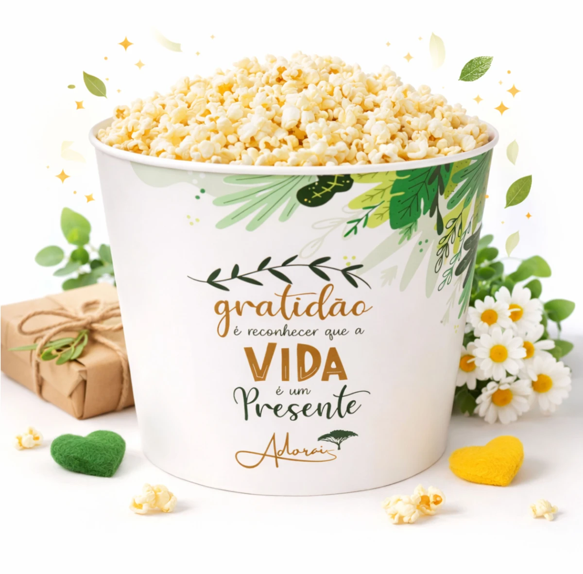 BALDE DE PIPOCA 3 LITROS IN MOLD LABEL