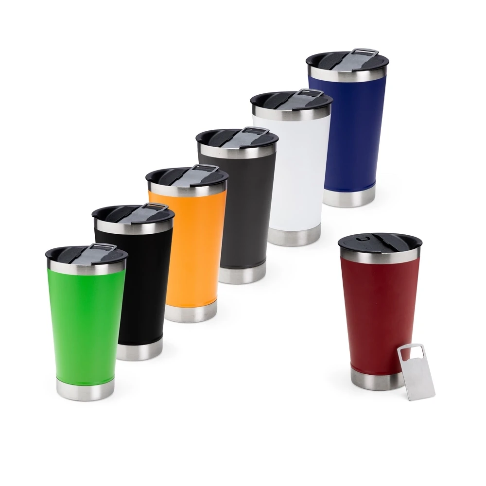 Copo Inox com Abridor 500ml